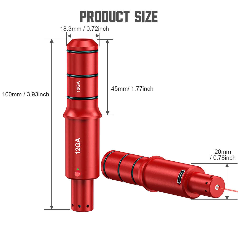 

Многофункциональный магнитный тренажер красного зеленого света 12GA, двойного назначения для тренировок и калибровки