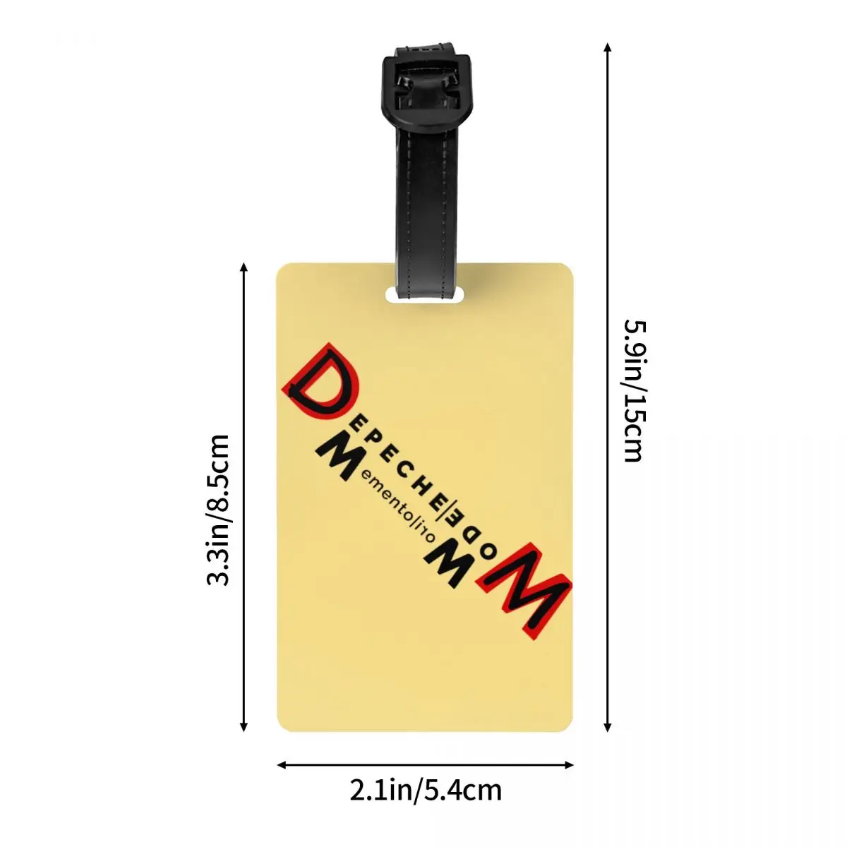 Etykieta bagażowa Depeche Cool Mode niestandardowa karta identyfikacyjna z etykietki na bagaż prywatności