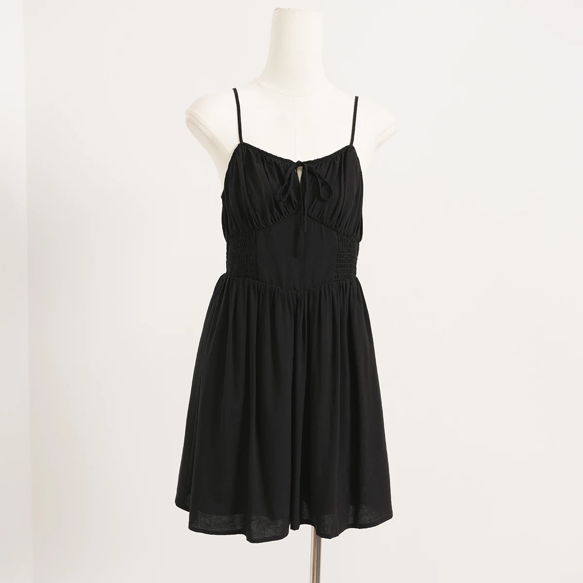 Ele Vita alta Midi Dr con spalline in colore Gonna lunga per ort Donna Super bella estate Dr