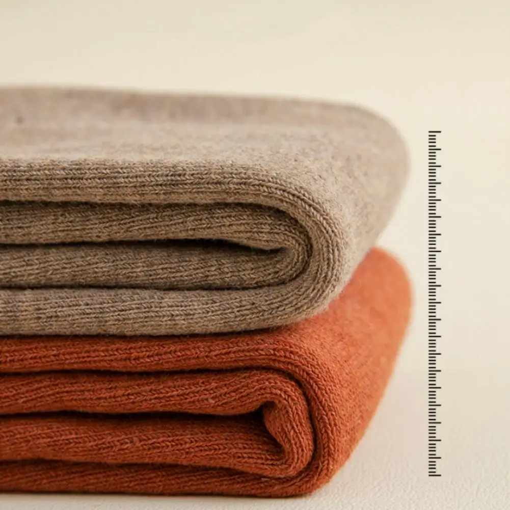 

1 Pair Solid Color Knitted Warm Kneepad Women Winter Long Socks Ladies Female Thick Leg Warmer Foot Cover