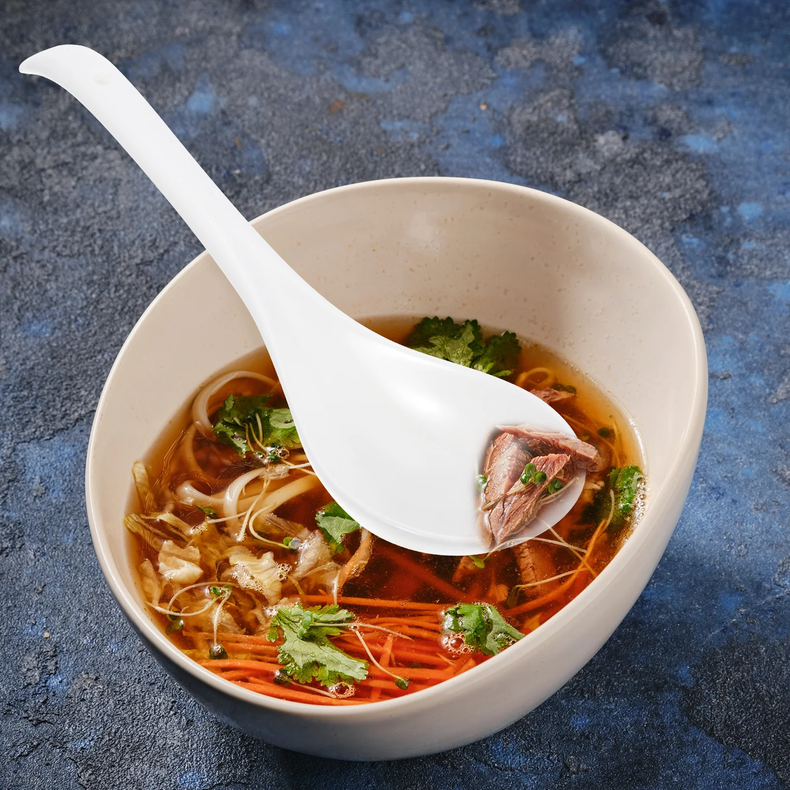 

6 Pcs Serving Spoon Spoons Chinese Soup Ladle Simple Cooking Kitchen for Parties Ramen