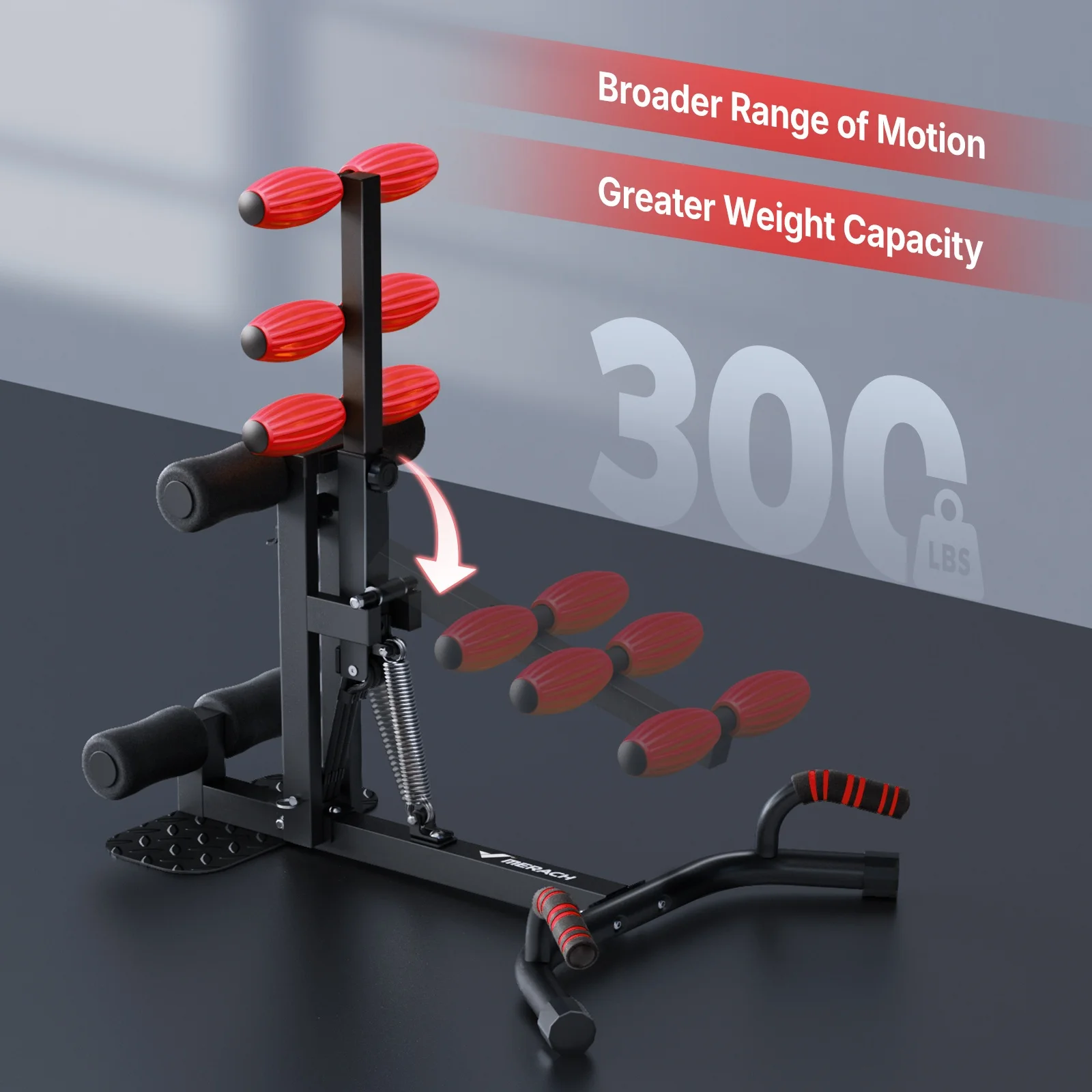 

Deep Squat Machine for Women, Adjustable Glutes Trainer Machine, Core & Leg Exercise, Push Up Workout Equipment At Home Gym