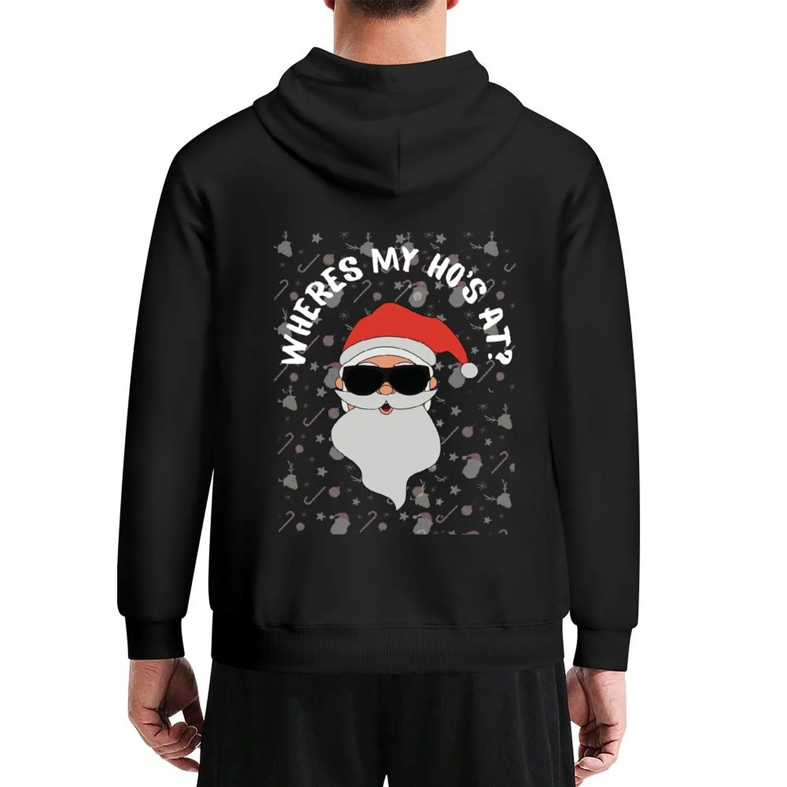 

Wheres my Hos at Santa design Hoodie blouse anime clothing autumn winter clothes new in hoodies and blouses