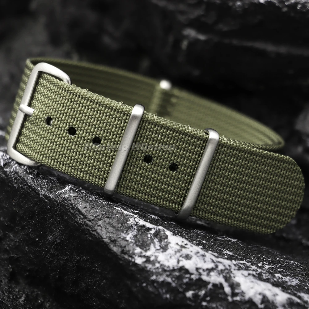 Nylon Watch Strap 18mm 19mm 20mm 22mm for Seiko for Omega Watchband Replacement  for Huawei Watch GT3/4/5 Braid Fabric Bracelet view 6