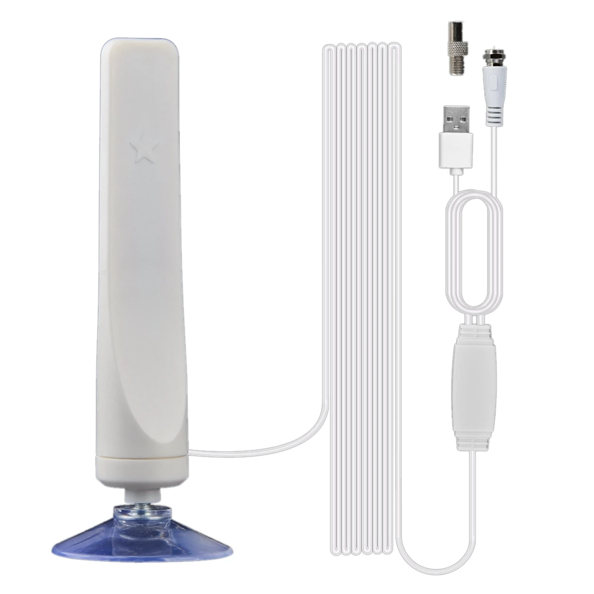 X12A-Indoor Digital HDTV Antenna TV 50 Miles Range Radius Amplifier DVB-T2 Clear Satellite Dish Signal Receiver Aerial