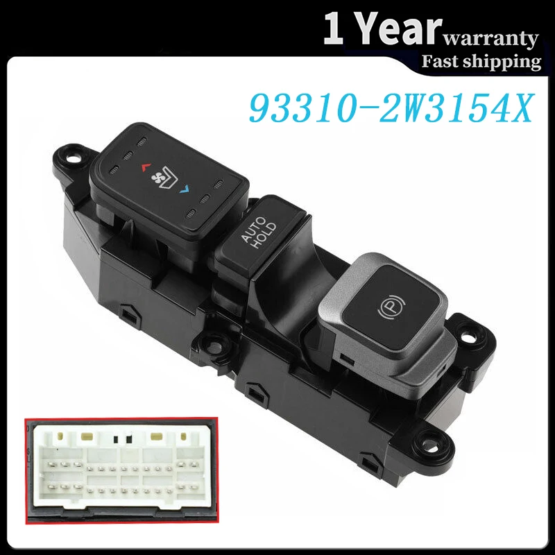 For Hyundai Santa Fe DM Sport XL Parking Brake Seat Ventilation Heating Cooling Switch Auto Parts 933102W3154X 93310-2W3154X