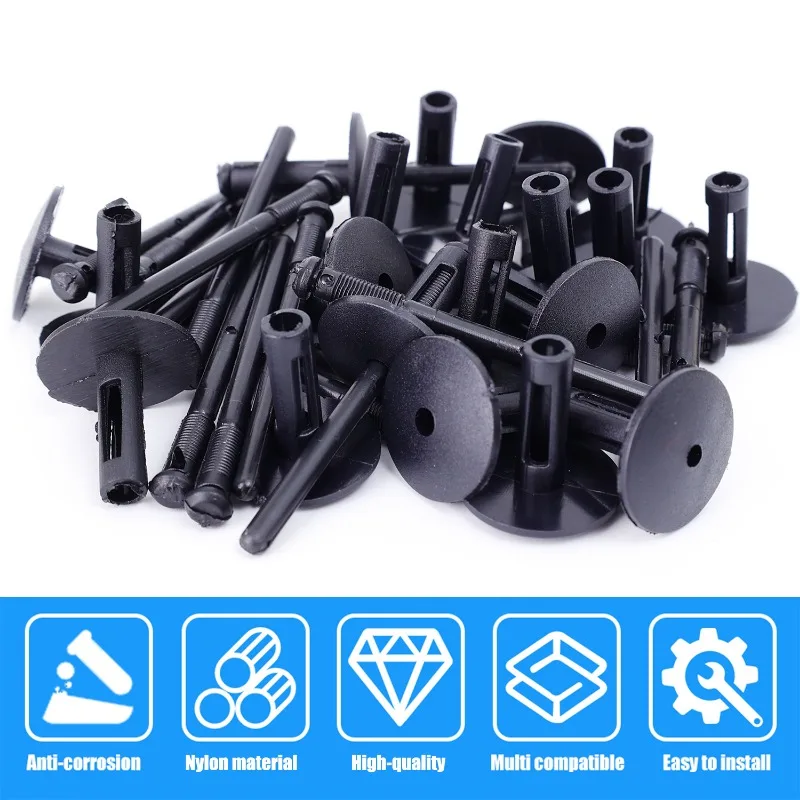 6mm Car Mudguard Core Rivets Bumper Clip Plastic Expansion for BMW X1 E84 X3 E83 F25 X5 E53 E70 X6 E71 E72 7 Wheel Arch Fastener