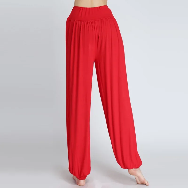 Dance Pants Women's Modal Loose Feet Dancing Wide-Legged Leotards Latin Yoga Practice Long Trousers Soft Modal Home Pants image 4