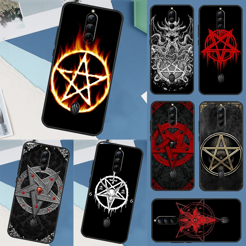 Gothic Satanic Pentagram Case For ZTE Nubia Red Magic 8 Pro Plus Redmagic 7S 7 Pro 6S 6 Pro 6R 5G 5S Cover Coque