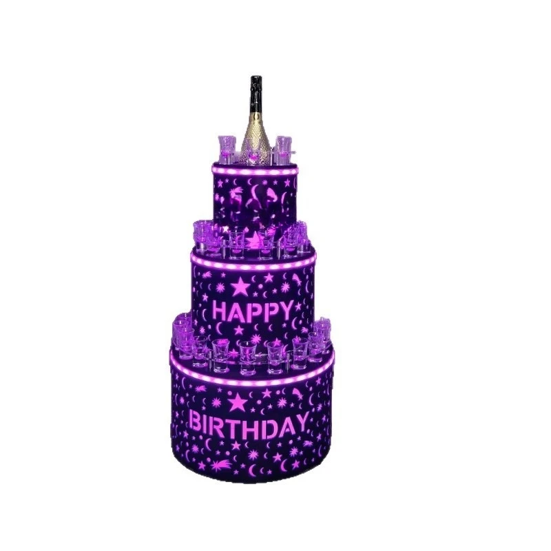 Special luminous champagne wine rack party ktv wine holder led cake wine rack cup holder
