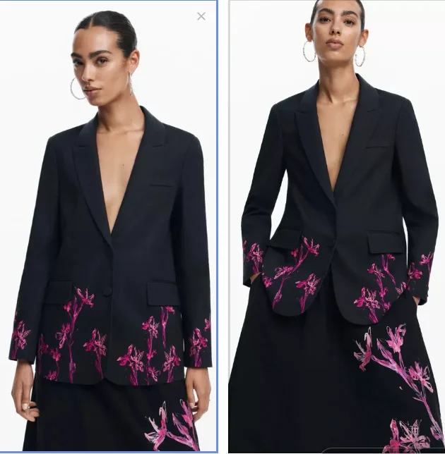 A new Spanish printed, fashionable, casual and versatile suit jacket for export