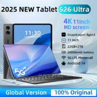 2025 New Original Global Edition S26 Ultra Tablet PC Snapdragon 8gen3 Android 14 11inch 4K  22GB+2TB 5G Dual SIM WIFI GPS Tablet