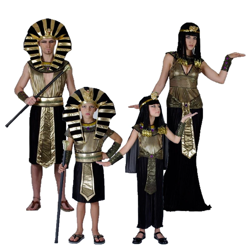 Carnevale egitto faraone Cleopatra Cosplay costumi per bambini ragazzi ragazze principessa Set abiti da festa abbigliamento