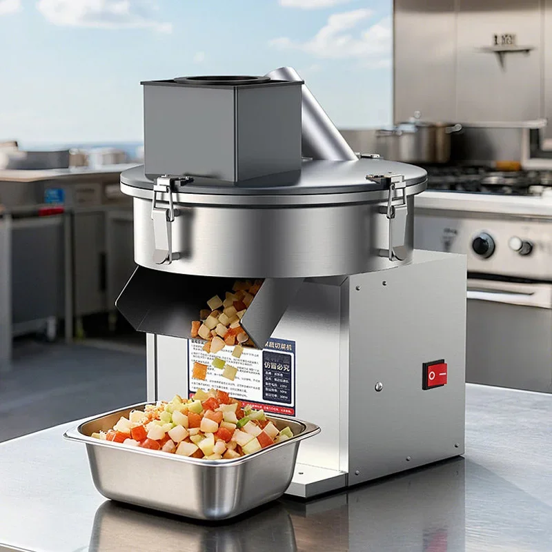 &* for Commercial Stainless Steel Multifunctional Vegetable Cutter Electric Slicer, Shredder, and Dicer for Potatoes, Radishes