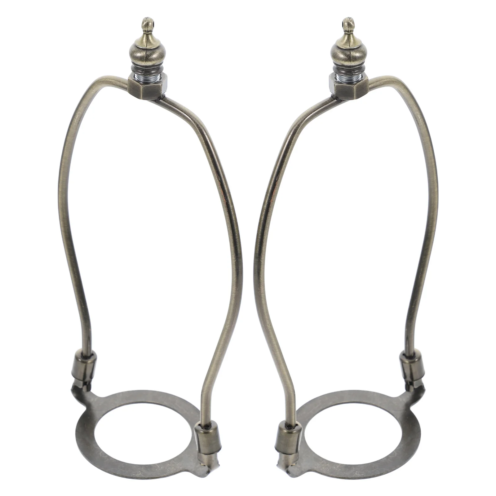 

2pcs Lamp Shade Holder Bracket Harp Finial Kit Metal Hardware For Table Floor Lamp Repair Replacement Parts Light Fixture