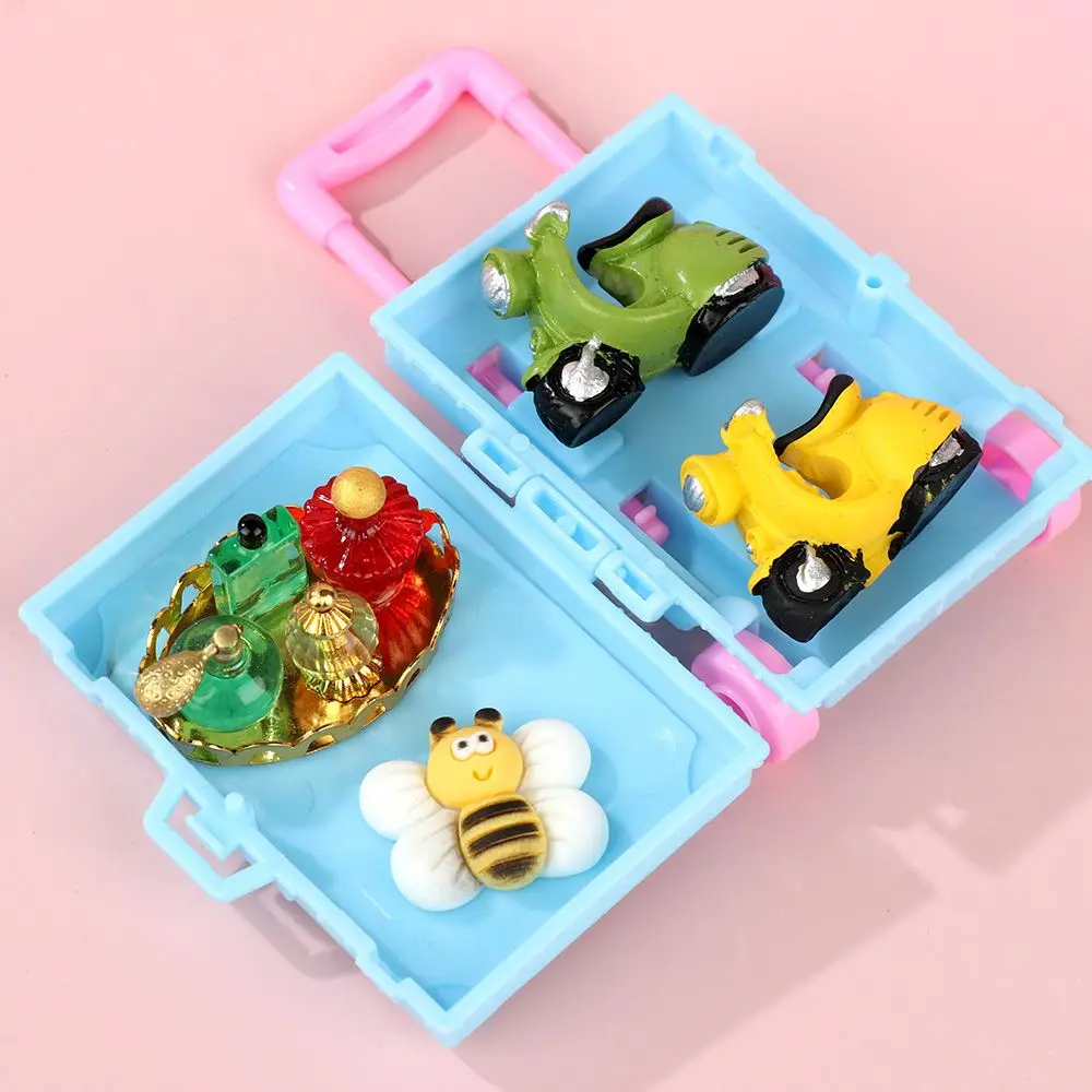 Maison de jeu à la mode, bagages de poupée en plastique, accessoires de valise, meubles de maison de poupée