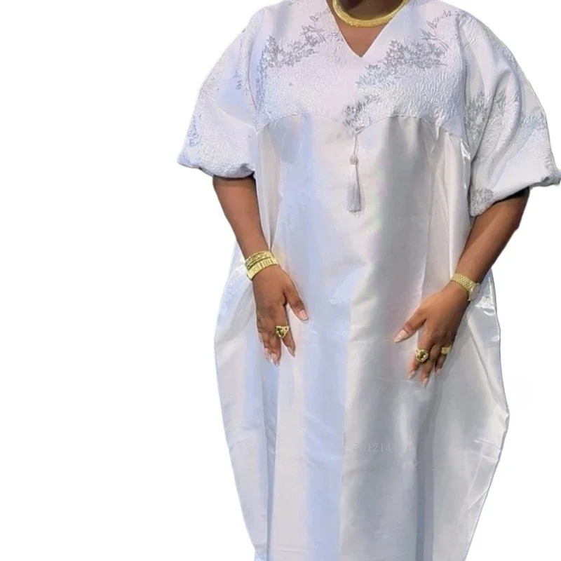 

Luxury Elegant African Kaftan Dress plus Size Boubou Kanzu Gown for Women Wedding Party Church Clothes 2025 New Takchita