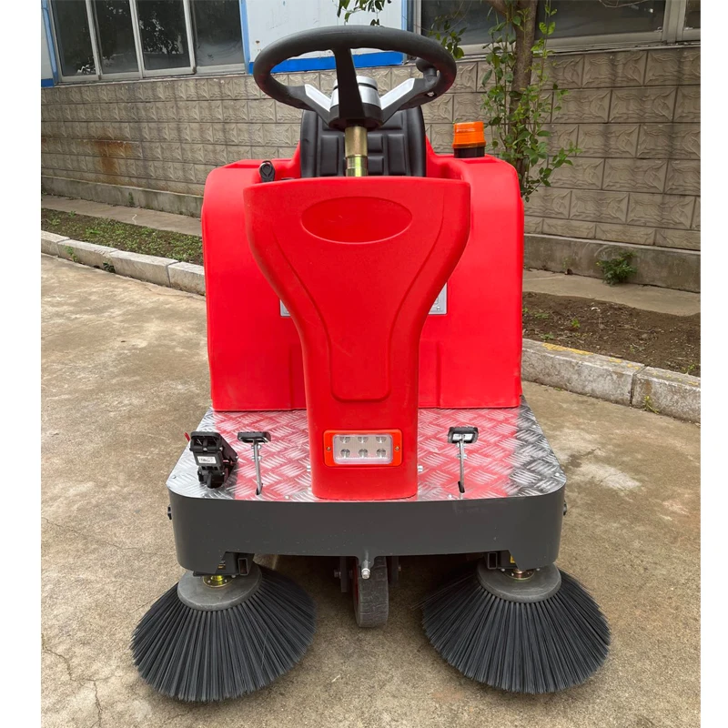 Multifunctional Street Sweeper  Sidewalk  Outdoor Pavement Concrete Road Driving Type Leaf Dust Garbage Cleaning Floor Sweeper