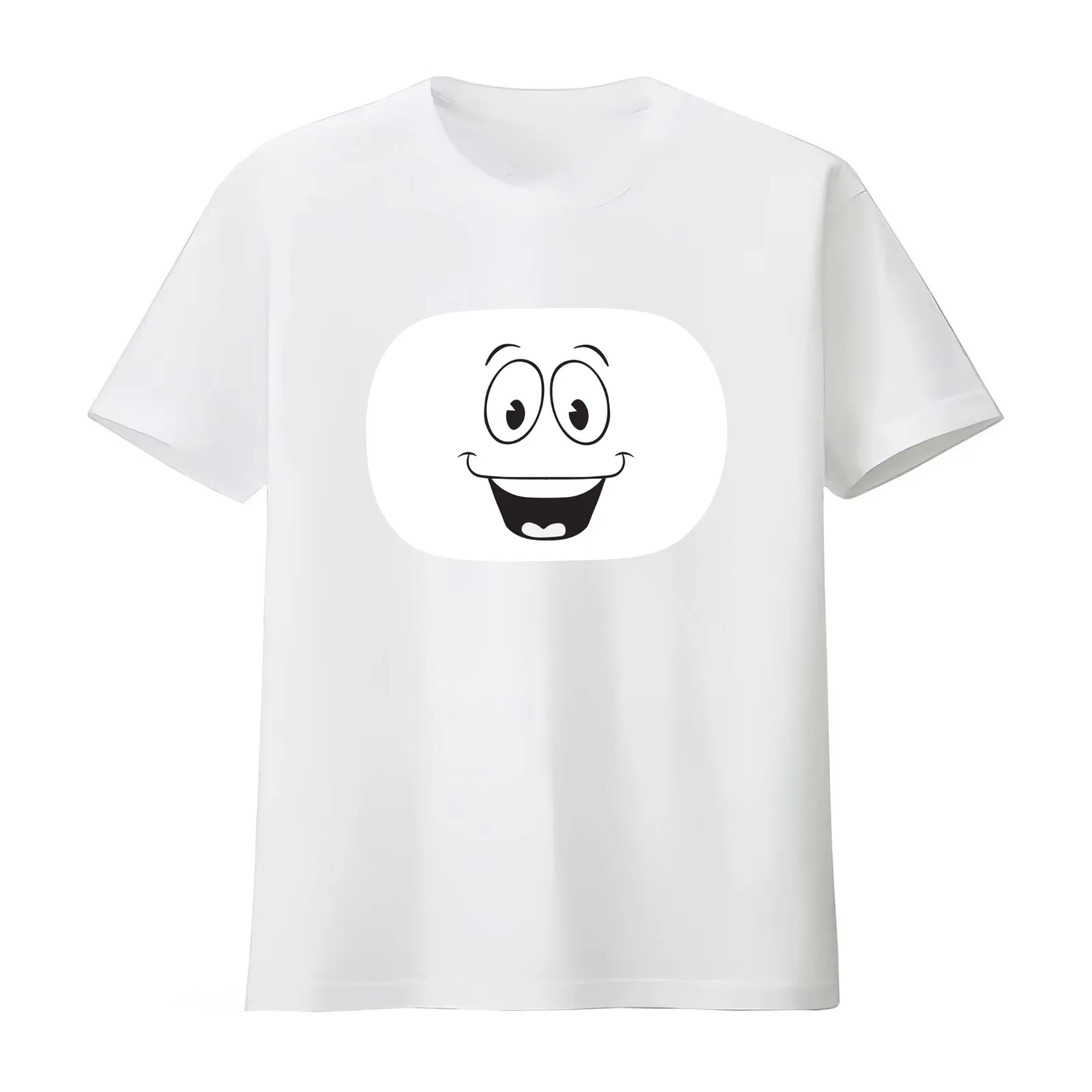 Yes Man (Monitor) T-Shirt Summer Casual Cotton Tee Oversized Streetwear Tops Vintage Graphic Print Loose Fit Short Sleeve