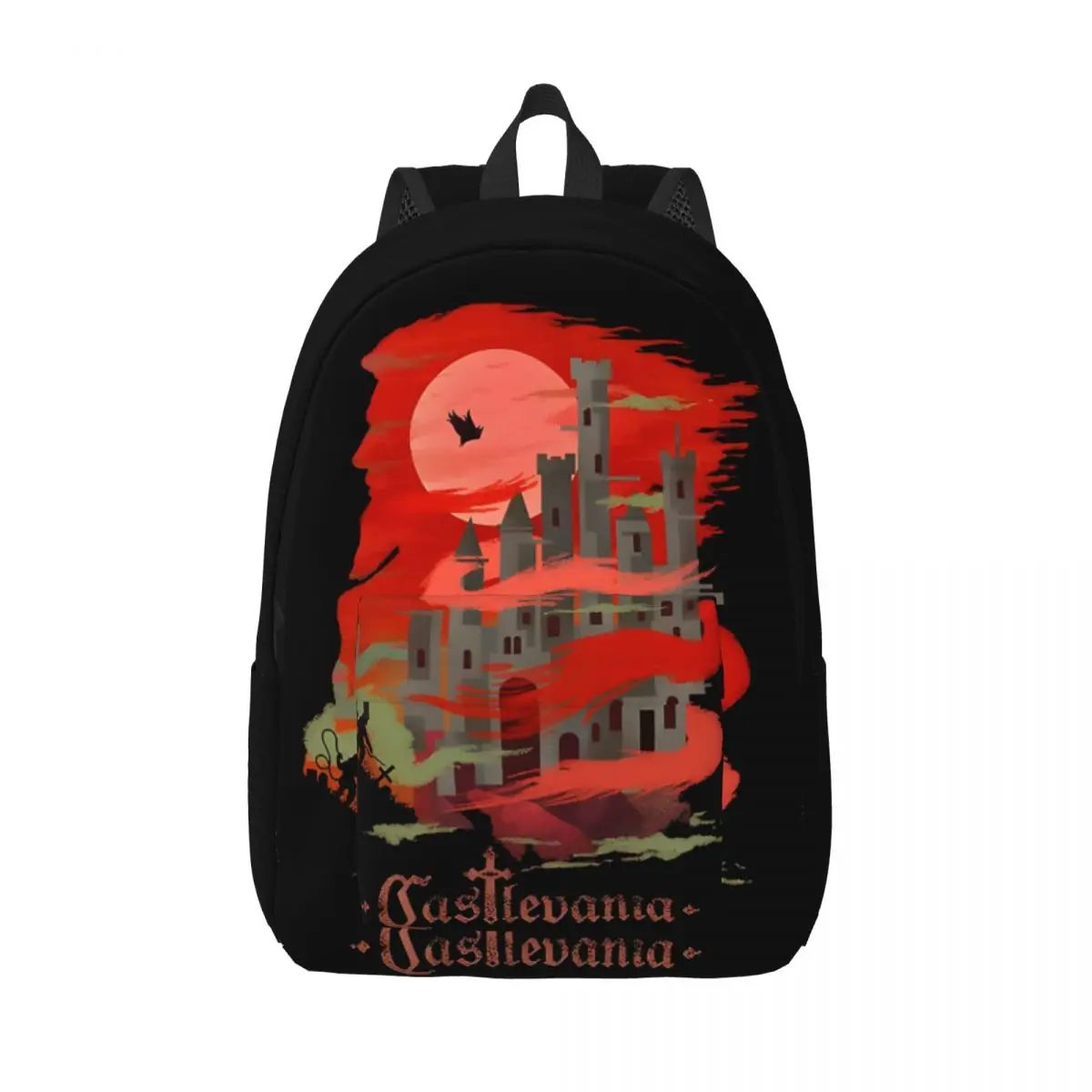 Moon Knapsack Castlevania For Kid Fashion High School Birthday Large Capacity Knapsack