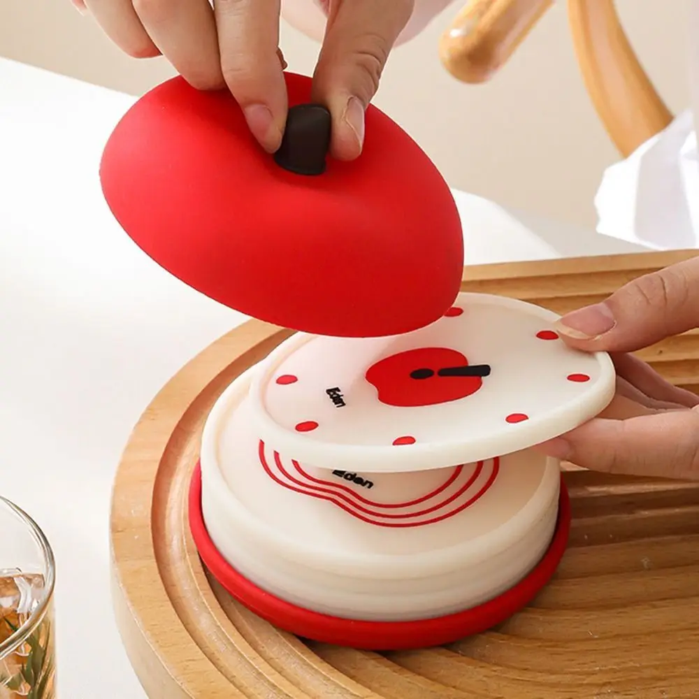 

Creative Fruit Shape Coasters Set Anti Scald Stackable Nonslip Cup Mat Anti-fouling Novelty Decorative Placemats