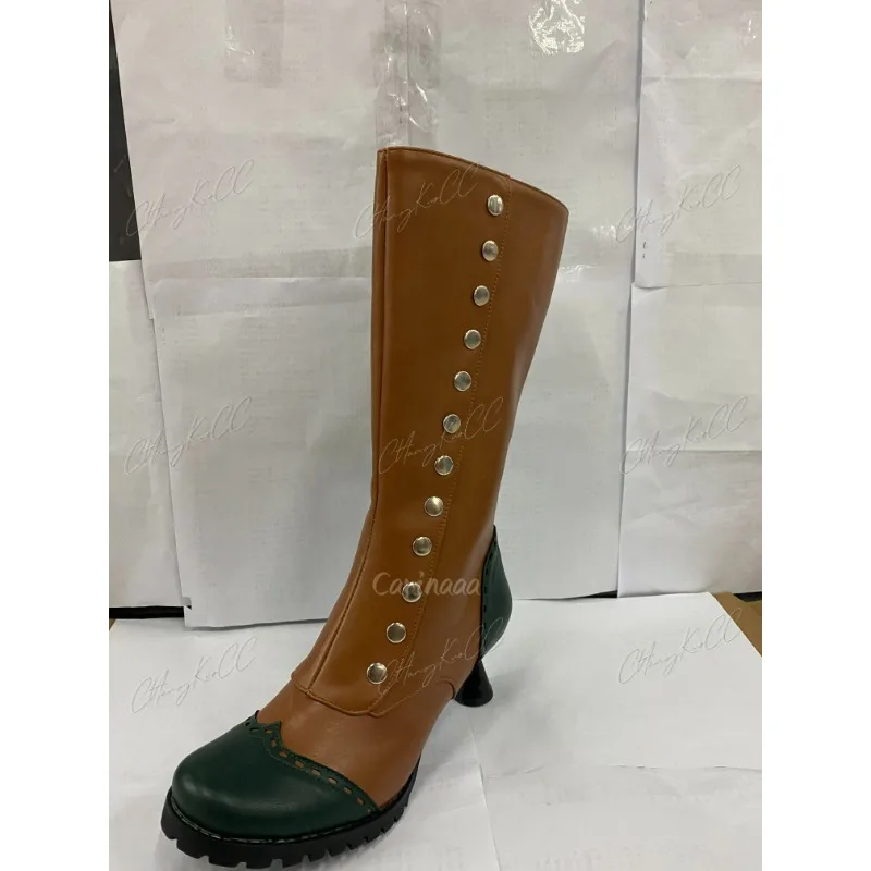 Sapatos Cosplay de couro PU para homens e mulheres, medieval, steampunk, viking, pirata, larp, carnaval, festa, cavaleiro extravagante, inverno