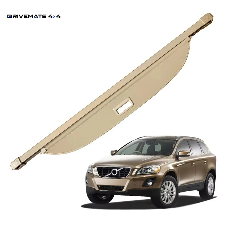 For Volvo XC90 2003-2014 Beige Retractable Trunk Cargo Cover Custom Car Interior Accessories