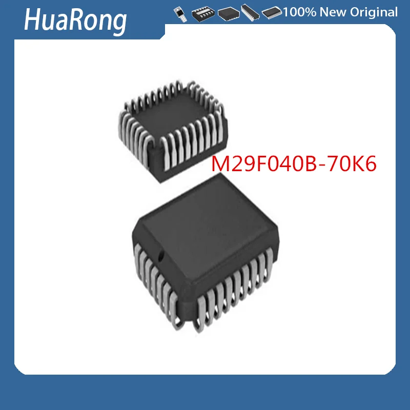 2PCS/LOT     M29F040B-70K6   M29F040B-45K6   M29F040B    PLCC32