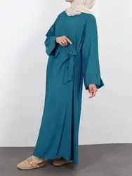 Ramadan Eid Muslim Abaya Dubai Damen Kaftan Modest Dress Abayas For Women Clothing Islam Caftan Marocain Robe Femme Musulmane