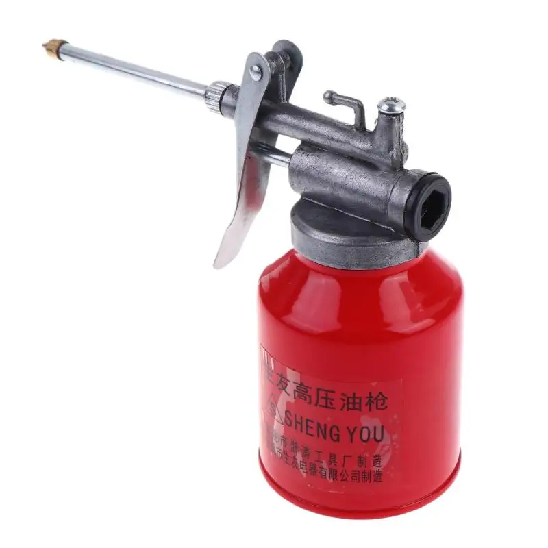 

【L】250ML Oil Can Thumb Pump Oiler Spout Manual High Pressure Pot for Machine Parts Workshop Home Tool UseAuto Parts 112 Store