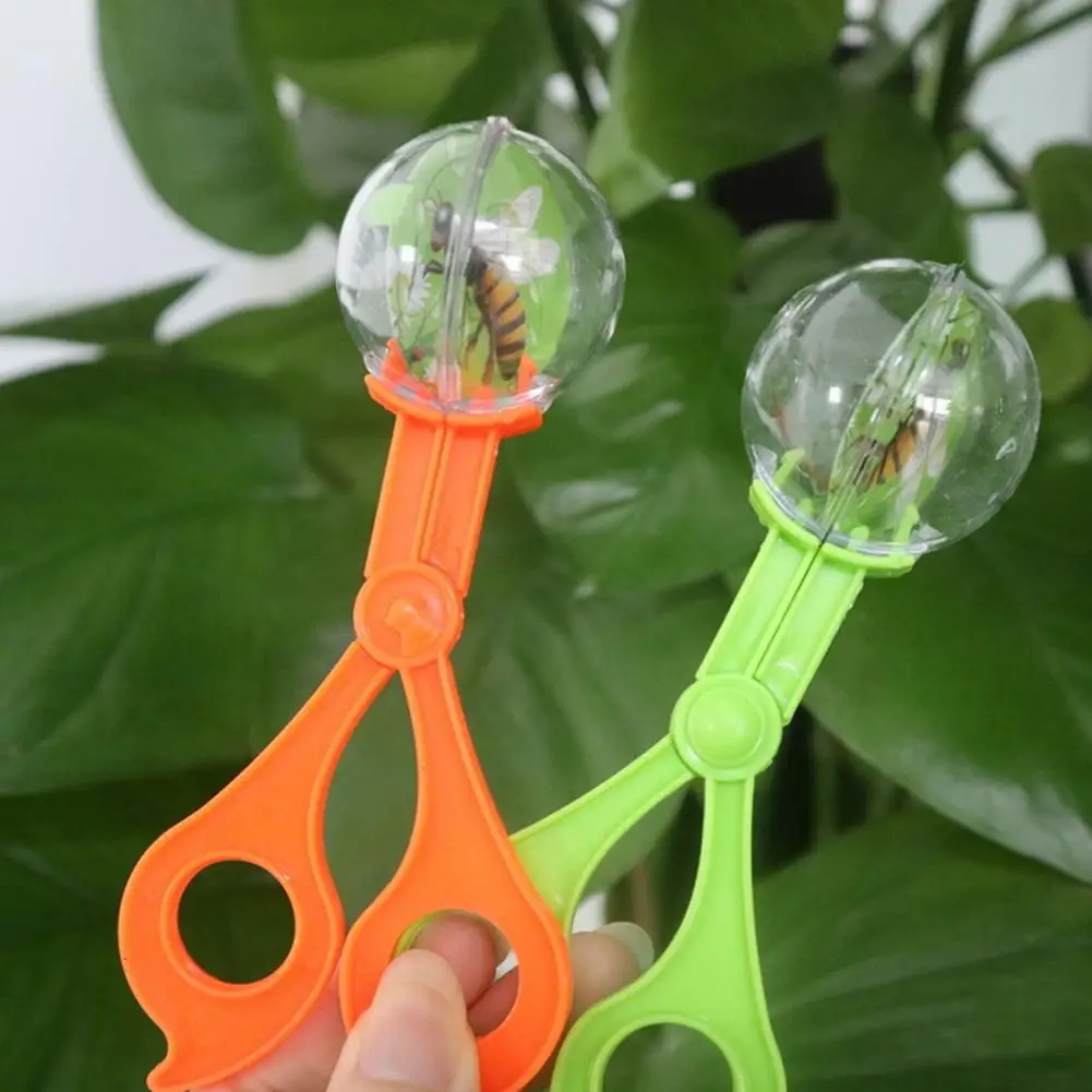 Bug Insect Catcher Scissors Tongs Tweezers Scooper Clamp Portable Insect Trap Handy Scoopers Outdoor Bug Catcher Garden Supplies