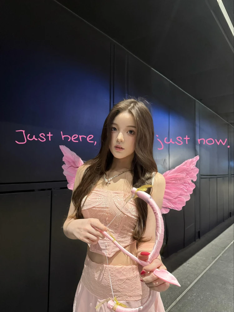 الوردي الدانتيل المحاصيل الأعلى وتنورة مجموعة كيوبيد تأثيري الزي الملائكي Sle المرأة Faion التقليدية الصينية زي المرحلة ارتداء