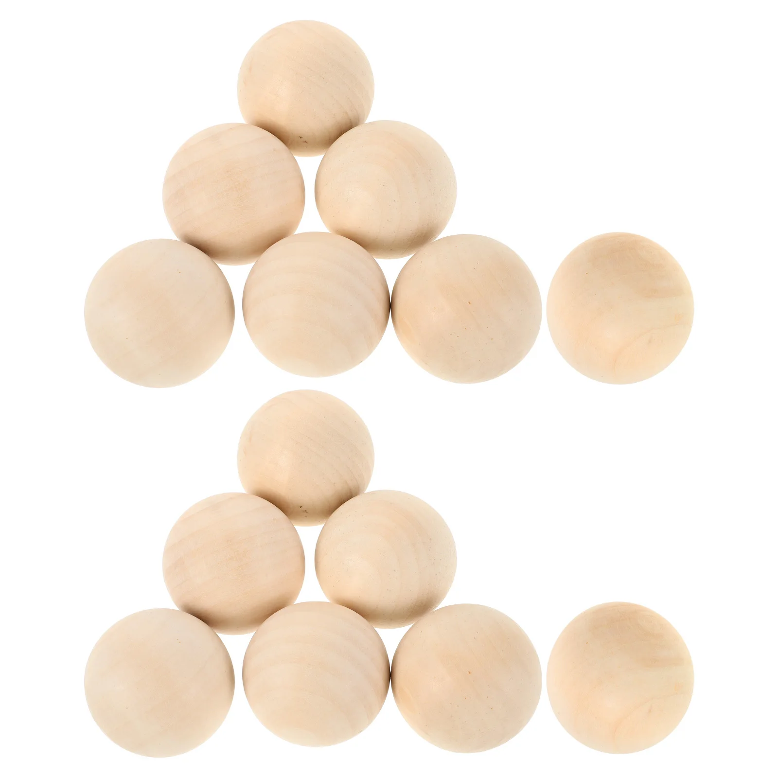 

15Pcs Nonbounce Hardwood Wooden Stickhandling Balls Swedish Floorball Hockey Training Equipment for Indoor Outdoor Sports Use