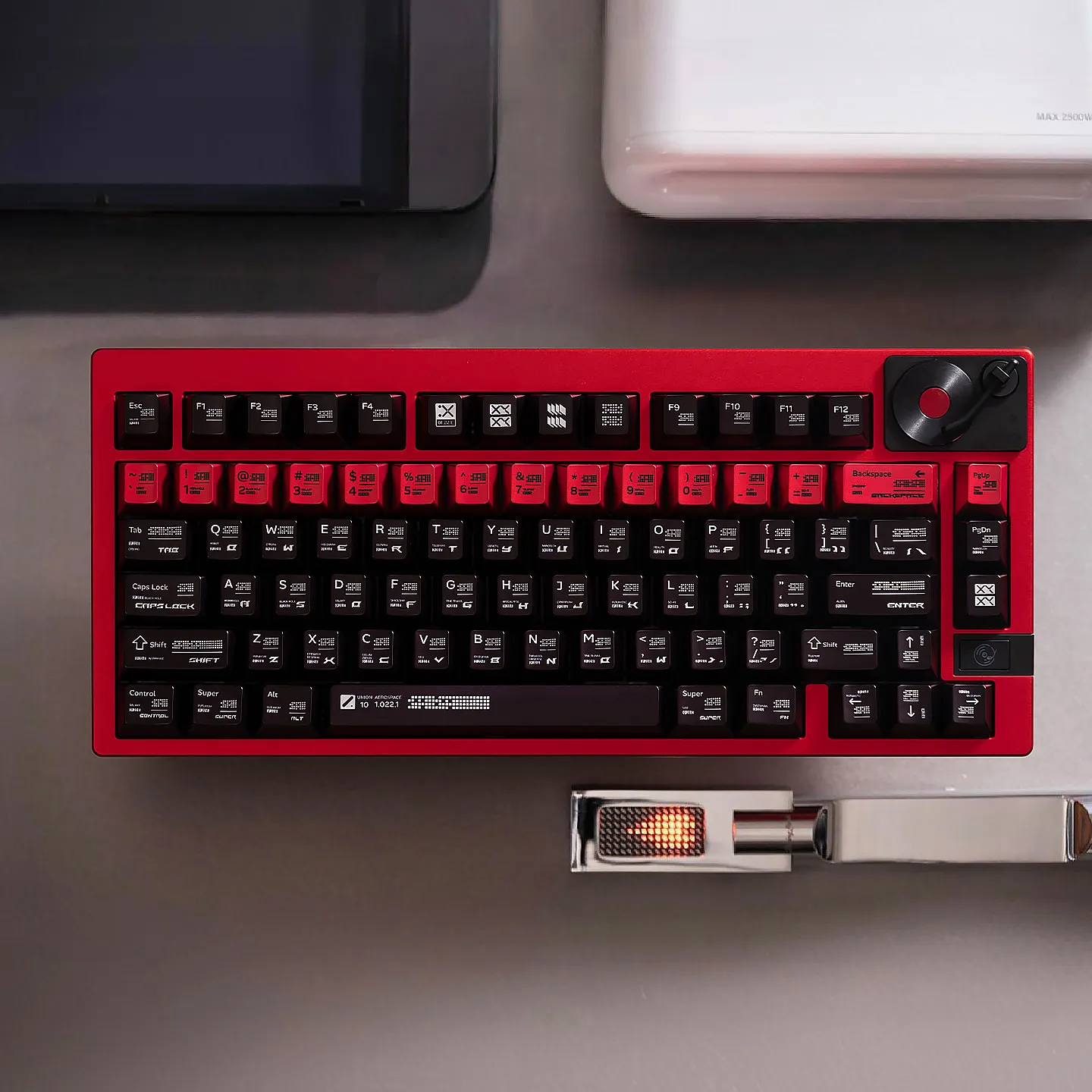 Parameterization Keycaps Cherry Profile PBT Five Side Dye-Sublimate Metal Spray Paint Keycap Sets For MX Mechanical Keyboard