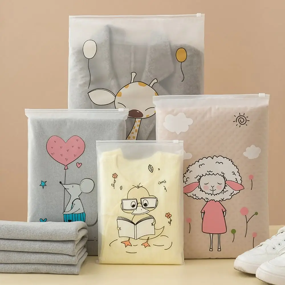 حقيبة تخزين جديدة للسفر مقاومة للغبار حقيبة تعبئة شفافة مقاومة للرطوبة PE مع أكياس تخزين أحذية بسحاب لأمتعة السفر #3