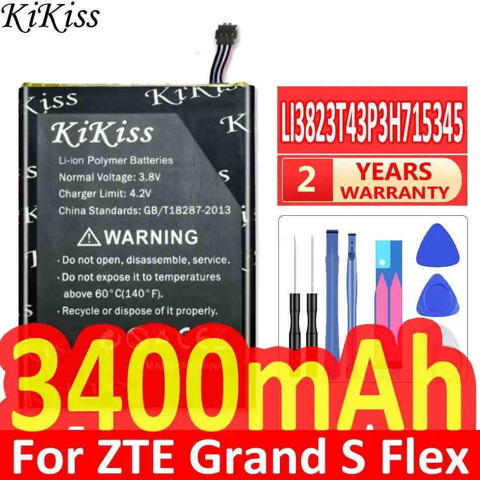 

LI3823T43P3H715345 Безопасный 3400 мАч для Zte Grand S Flex MF910 MF910S MF910L Аккумулятор мобильного телефона