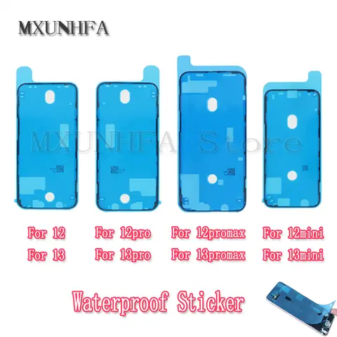 5pcs Waterproof Sticker For iPhone 17 16 15 14 13 12 Pro Max Mini Plus LCD Screen Adhesive Frame Seal Tape Glue Repair Parts