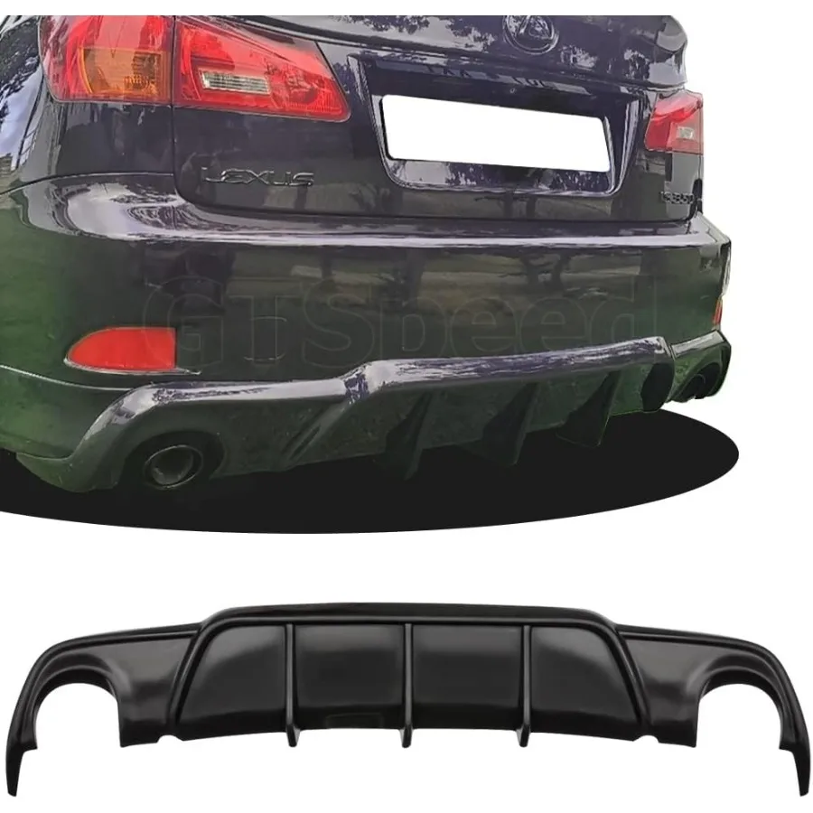 

Compatible with/Replacement for Rear Bumper Lip FS Style PU Rear Lip Diffuser Black Fits 2006 2007 2008 2009 2010 2011 2012 201