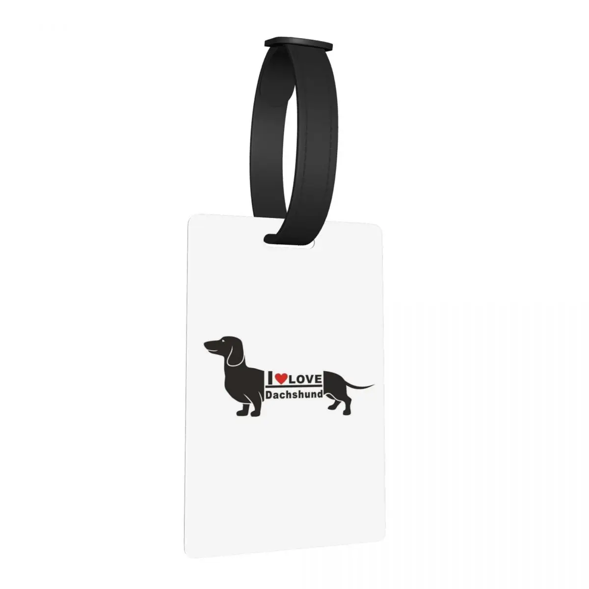 الكلب الألماني صورة صورة Popart أنا أحب علامات الأمتعة حقيبة الملحقات الأمتعة الصعود علامة التسمية حامل معرف اسم العنوان #1