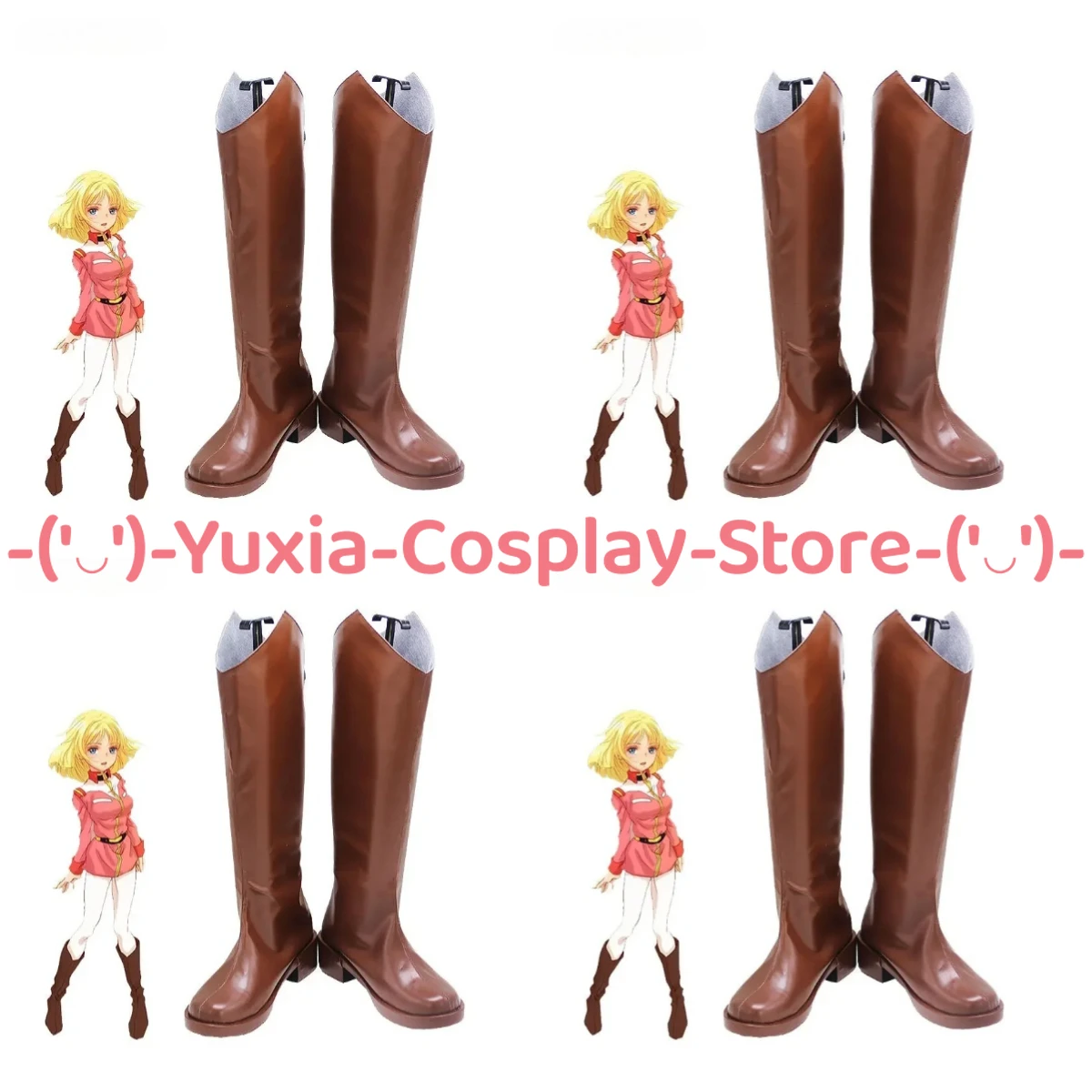 

Юксиакосплей! Мобильный костюм Gundam Sayla Mass, обувь для косплея, реквизит для игрового персонажа, ботинки из искусственной кожи, карнавальный костюм на Хэллоуин