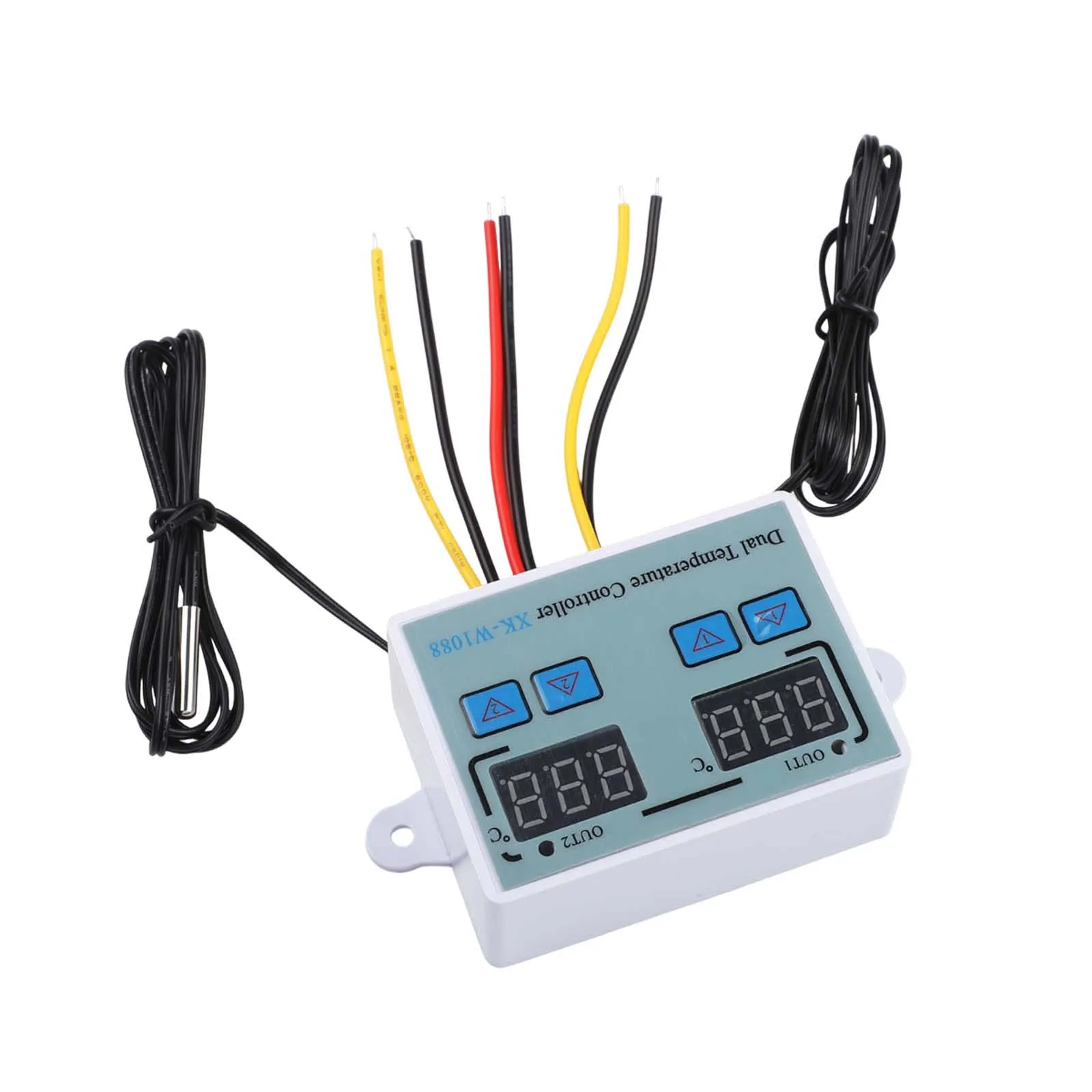 XKW1088 Dual Digital Thermostat Temperature Controller with Two Relay Outputs for Effective Temperature Control