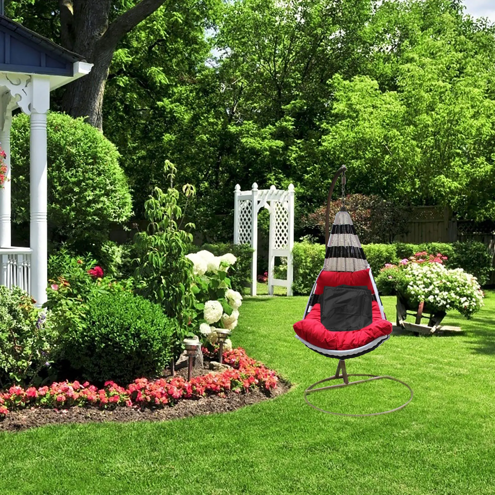 

Waterproof Patio Hanging Egg Chair Cover Single Person Swing Seat Polyester Coverage Protection for Outdoor Furniture