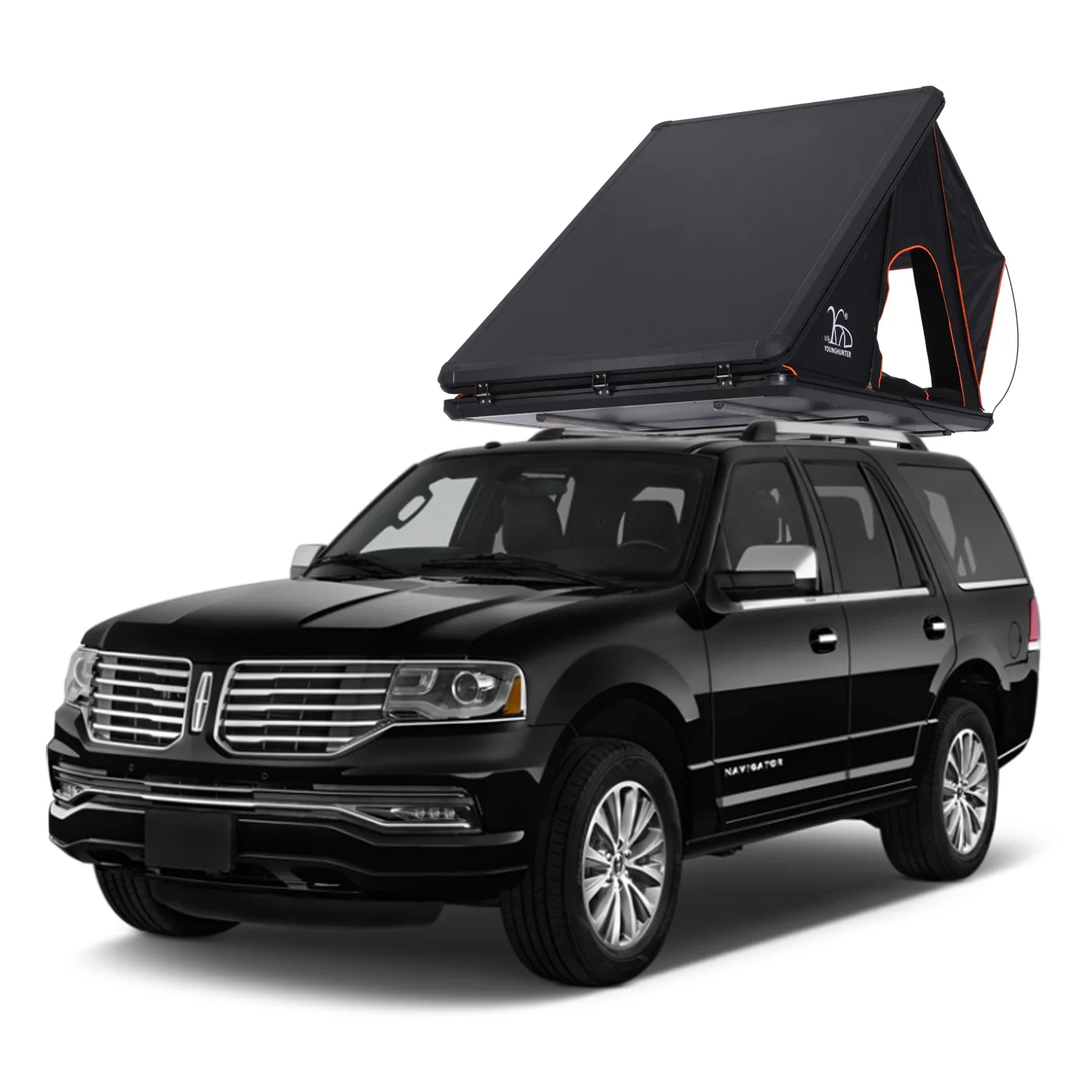 SUV Cheap Oversize Hard Shell Camping Aluminum Rooftop Tent with Ladder and Mattress