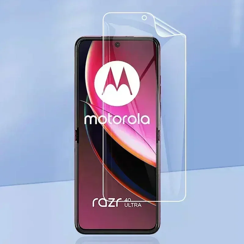 Película de hidrogel para Motorola Razr 40 Ultra, Protector de pantalla, película protectora frontal y trasera para Moto Razr 40 HD