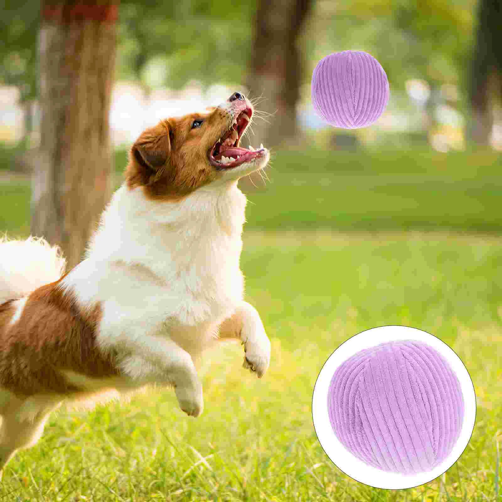 

Plush Pet Toy Squeaky Dog Stuffed Toys for Small Dogs Interesting Molar Household Beach Ball