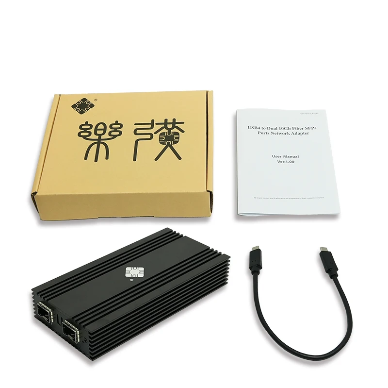 10G SFP+ Dual Port Network Card for Mac USB4 Thunderbolt