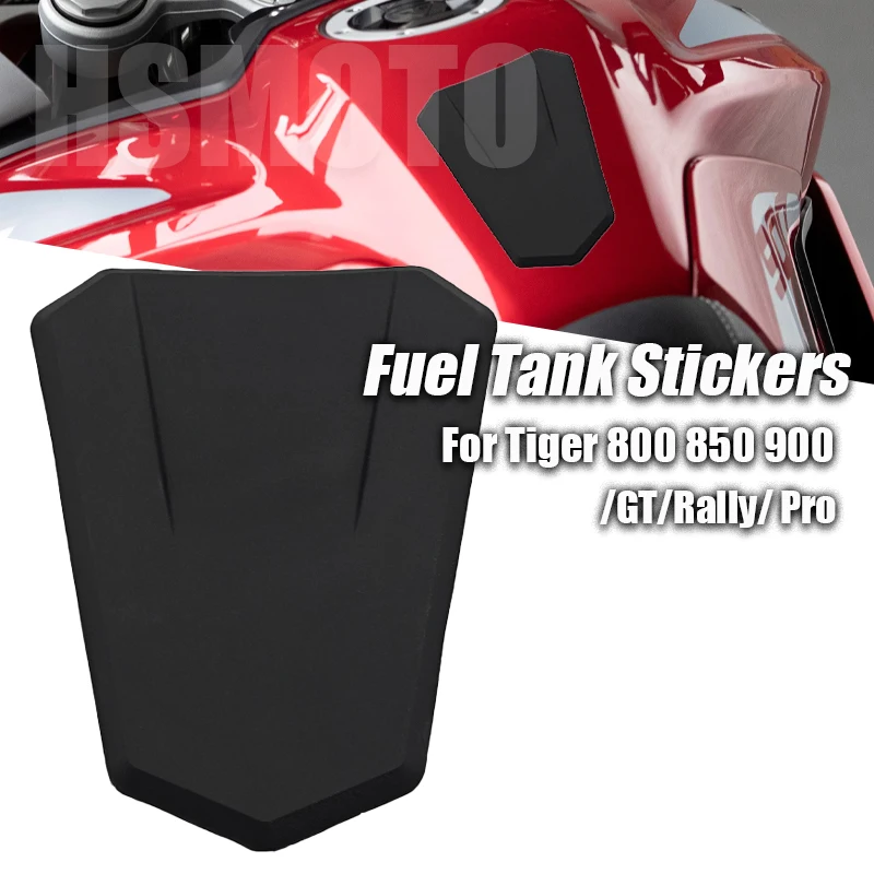 Motorcycle Non-slip Side Fuel Tank Stickers Waterproof Pad Rubber Protector Sticker Tank Pad Kit For Tiger 800 900/GT/Rally/ Pro