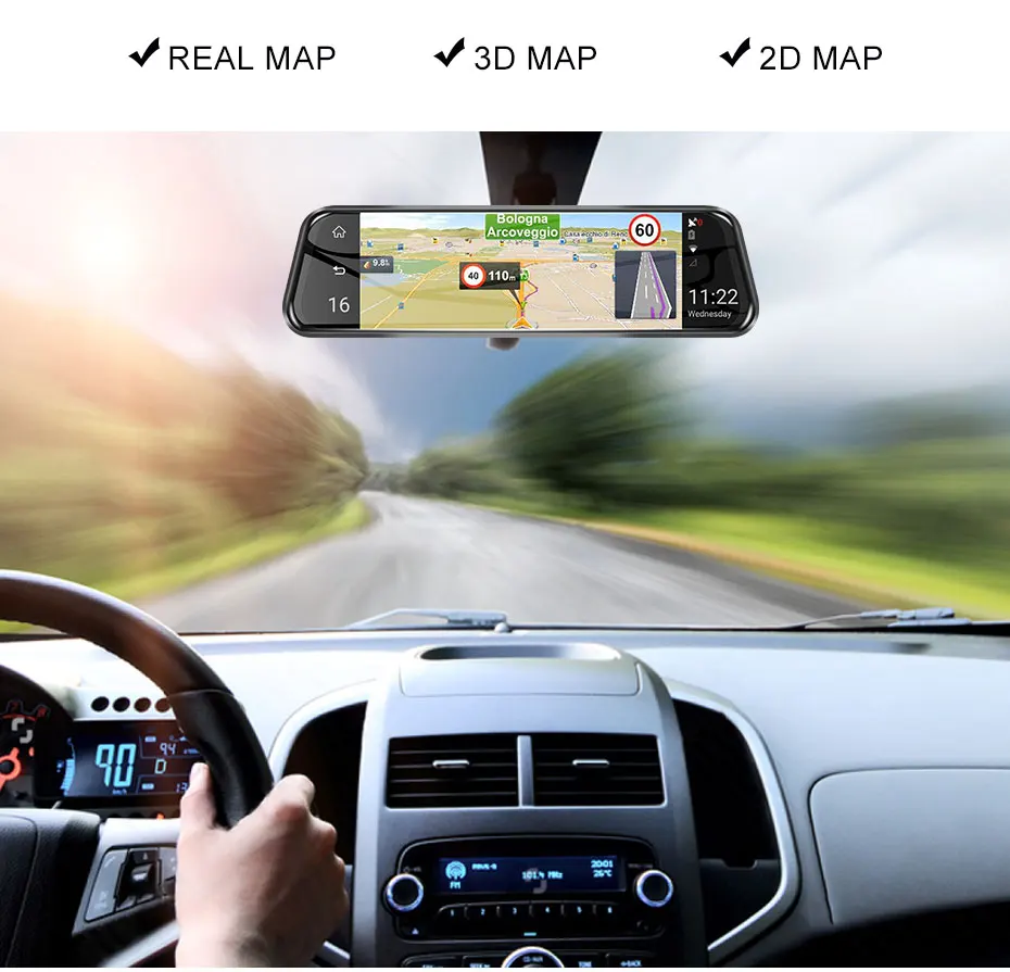 ADAS Car Android Mirror 4G DVR Camera 10