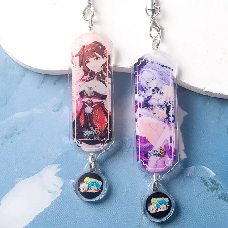 Anime Honkai Impact 3rd 23 Roles Valkyrie Lanyards For IPhone/Xiaomi/Huawei Mobile Phone Case Keychain Car Key Chains Cover Hang