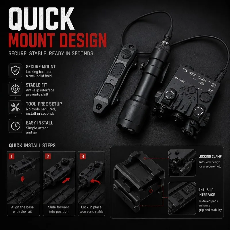 Shock‑resistant Metal DBAL‑A2‑Inspired Beam Indicator Box, M300‑M600 Torch Dual‑operation Hobby Ornament Set